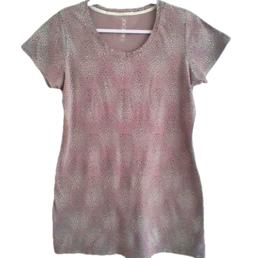 JOCKEY Sleep Tee-shirt Mauvey/Grey Short Sleeve Sz L